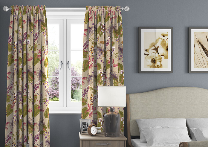 Fandango, Cranberry - Made to Measure Curtains - Image 3